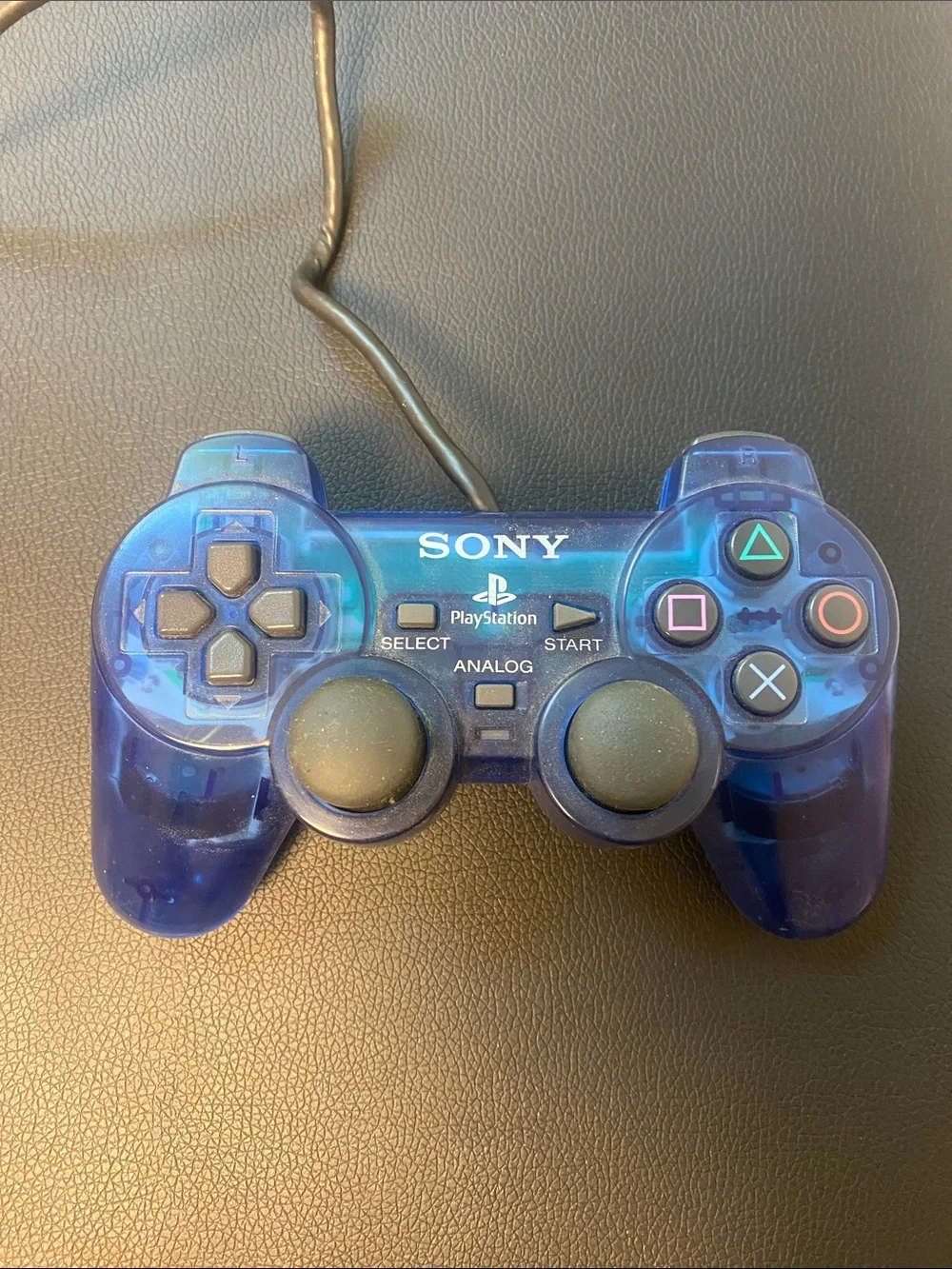 Sony Translucent Blue PlayStation 2 Wired Controller